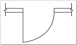 Door, swing single electrical drawing symbol