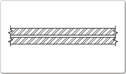Wall, cavity brick electrical drawing symbol