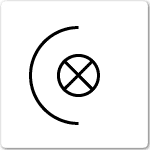 Projector, general electrical drawing symbol