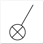Switch with pilot light electrical drawing symbol