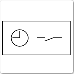 Time switch electrical drawing symbol