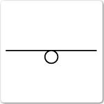 Looped system outlet electrical drawing symbol
