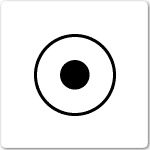 Connection or junction box electrical drawing symbol