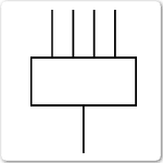 Distribution centre electrical drawing symbol